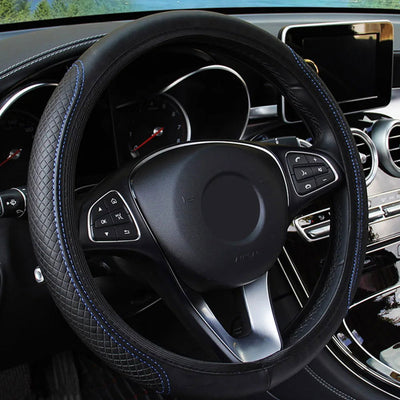 Universal  Car Steering Wheel Cover Auto Interior Decorative PU Microfiber Anti-Slip Embossing Skidproof Protector Accessories - Slobuy