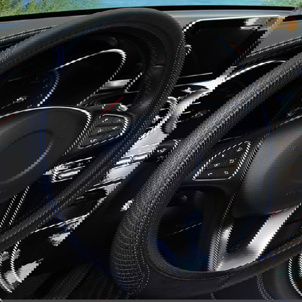 Universal  Car Steering Wheel Cover Auto Interior Decorative PU Microfiber Anti-Slip Embossing Skidproof Protector Accessories - Slobuy