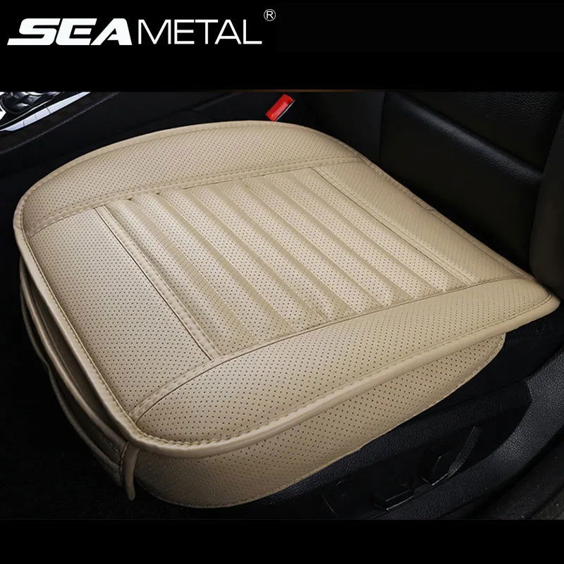 Universal Leather Car Seat Covers interior Automobiles Seats Cover Mats Auto Seat-Cover Cushion Protector Chair Pads Accessories - Slobuy