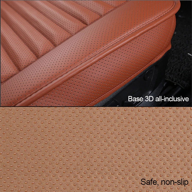 Universal Leather Car Seat Covers interior Automobiles Seats Cover Mats Auto Seat-Cover Cushion Protector Chair Pads Accessories - Slobuy