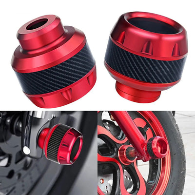 Universal Motorcycle Anti-fall Cup Aluminum Alloy Motorcycle Front Fork Cover Anti-collision Wheel Protector Modified Accessorie - Slobuy