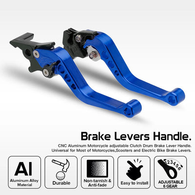 Universal Motorcycle Brake levers  Motorcycle Accessories Modified Horn Adjustable Hand Lever GY6 - Slobuy