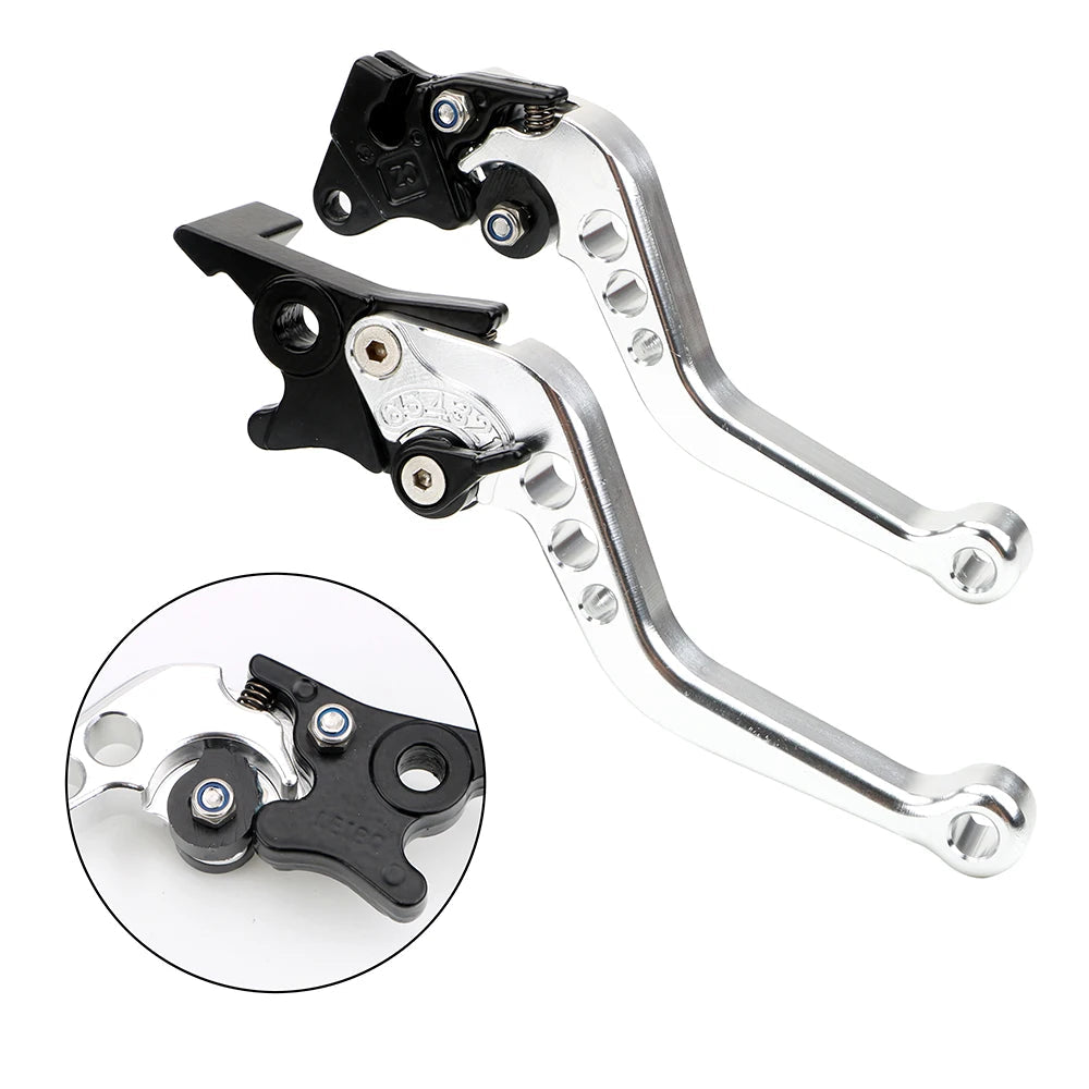 Universal Motorcycle Brake levers  Motorcycle Accessories Modified Horn Adjustable Hand Lever GY6 - Slobuy