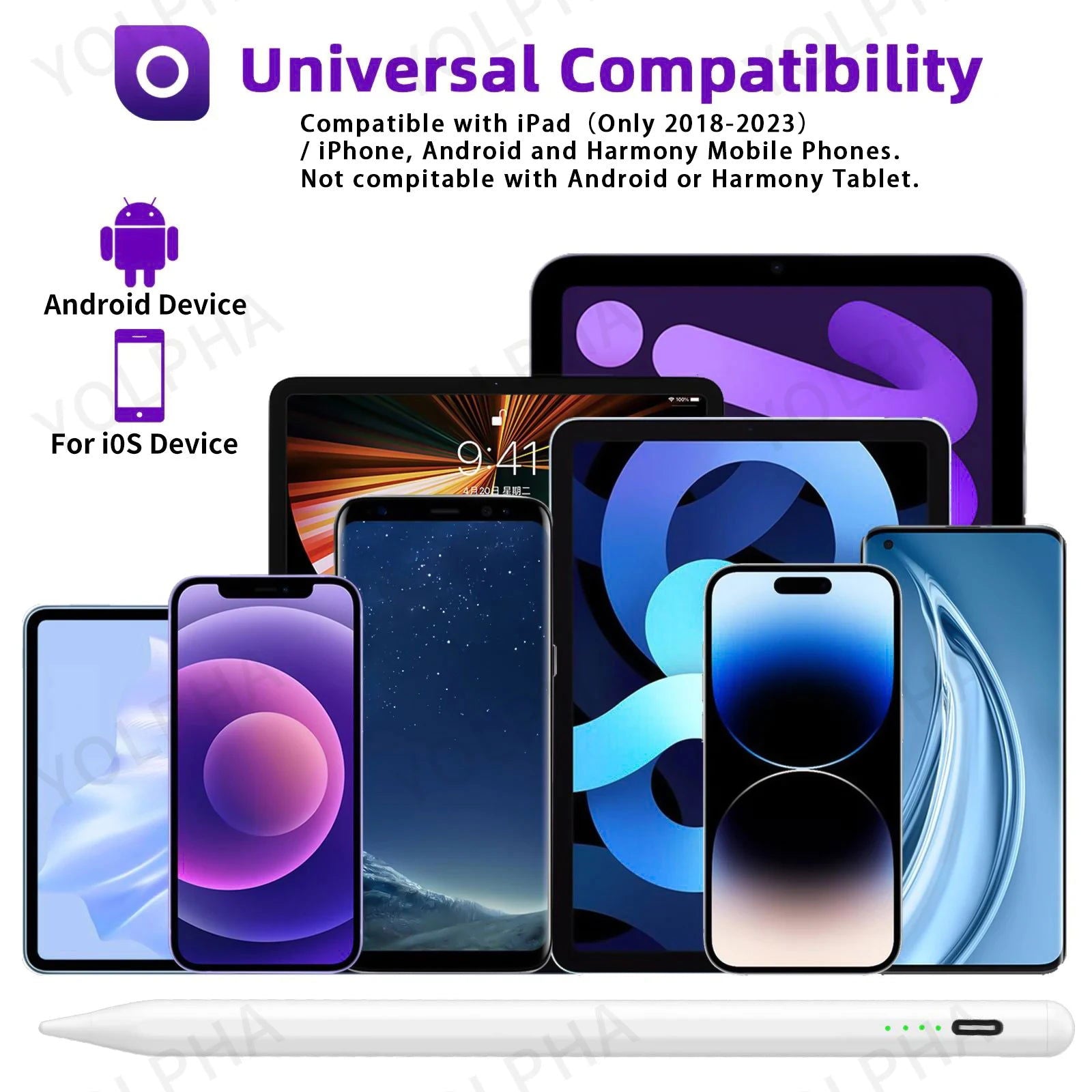 Universal Stylus Pen For iPad Android Mobile Phone IOS Touch Pen For iPad Apple iPad Accessories for Apple Pencil Drawing Pen - Slobuy