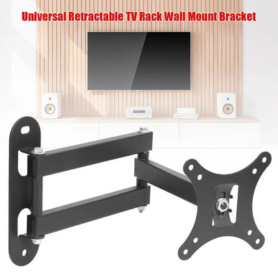Universal Wall Mount Telescopic Bracket Load Bearing 30KG for Monitor TV 17 to 32 inches Angle Adjustable Holder Expansion Stand - Slobuy