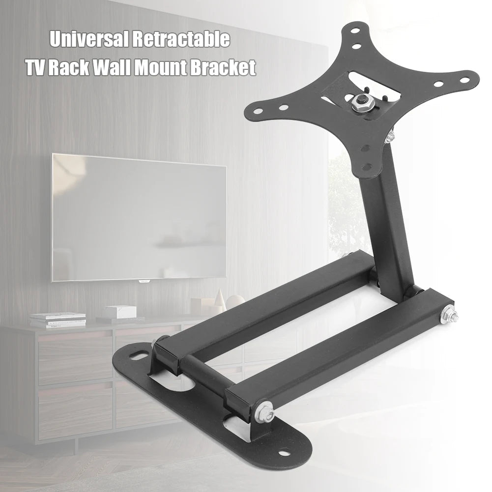 Universal Wall Mount Telescopic Bracket Load Bearing 30KG for Monitor TV 17 to 32 inches Angle Adjustable Holder Expansion Stand - Slobuy