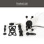 Universal Waterproof Bracket Motorcycle Motorbike Phone Holder Mirror Mount Clamp + USB Fast Charge Mobile Phone Accessories - Slobuy