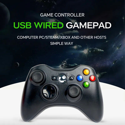 Usb Interface Wired Game Controller For Xbox 360 Steam Pc Computer Game Tv Tesla Game Controller With Vibration Feedback - Slobuy