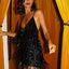 V-Neck Spaghetti Straps Dress - Slobuy