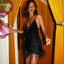 V-Neck Spaghetti Straps Dress - Slobuy