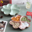 VISHAL Heart Shaped Fruit Platter Creative Plates Storage Box Dried Fruit Snack Plates Divided Candy Dessert Plate Container - Slobuy