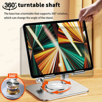 VUUV 360° Rotation Tablet Holder Stand for 4.7-12.9inch Tablet Phone Height Adjustable Desk Stand for iPad Kindle Accessories - Slobuy
