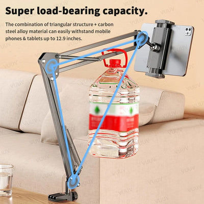 VUUV Tablet Holder iPad Desk Stand with 360° Adjustable Foldable Metal Arm Tablet Bracket for Xiaomi Samsung iPad Accessories - Slobuy