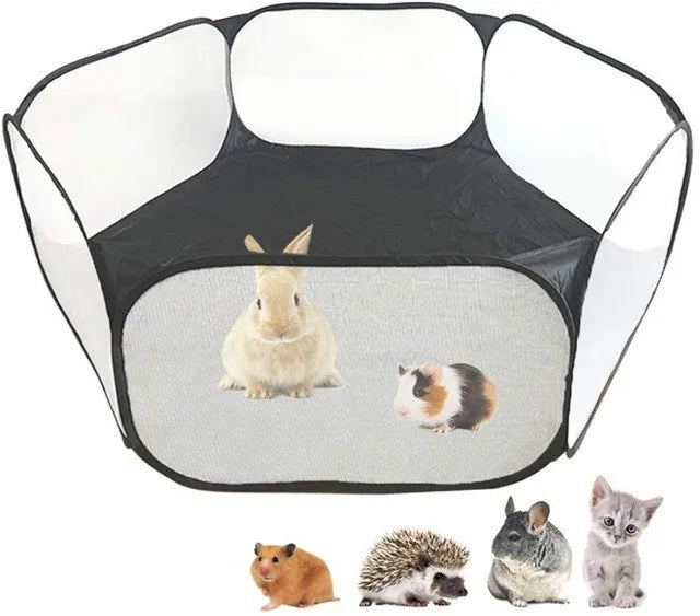 VZZ Pet Fence Kitten Cage Folding Cage Playpen for Hamster Hedgehog Small Animals Breathable Puppy Rabbit Guinea Pig  - Slobuy