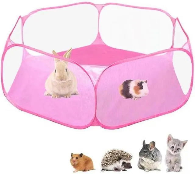 VZZ Pet Fence Kitten Cage Folding Cage Playpen for Hamster Hedgehog Small Animals Breathable Puppy Rabbit Guinea Pig  - Slobuy