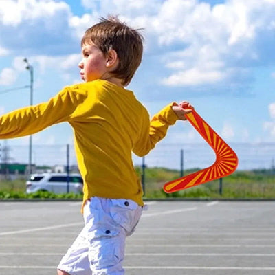 V Shaped Boomerang Flying Disc Throw Catch Wooden Return Dart Flying Outdoor Game Kids Toys Parent-child Interactive Game Props - Slobuy