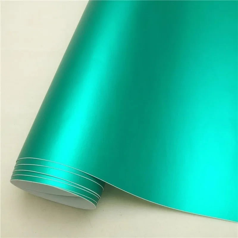 Various Colors Matte Satin Chrome Metallic Vinyl Wrap Film Car Sticker Decal Laptop Phone Motorcycle Graphic - Slobuy