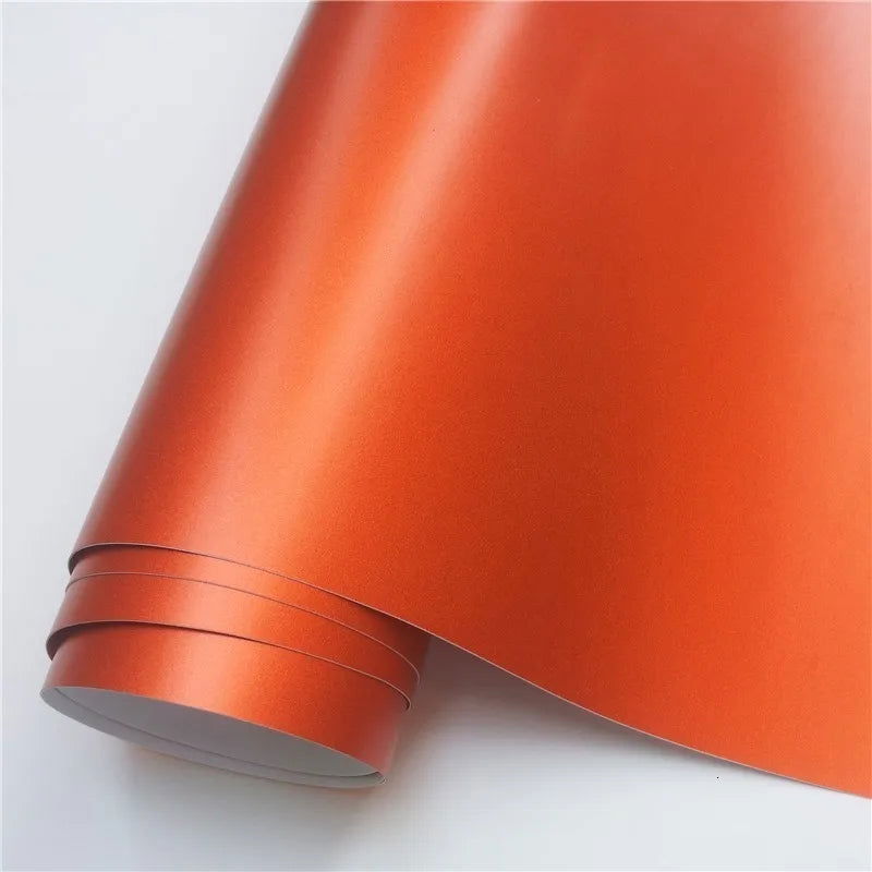 Various Colors Matte Satin Chrome Metallic Vinyl Wrap Film Car Sticker Decal Laptop Phone Motorcycle Graphic - Slobuy