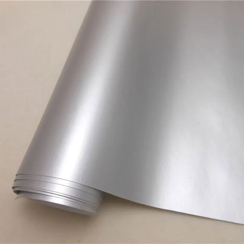 Various Colors Matte Satin Chrome Metallic Vinyl Wrap Film Car Sticker Decal Laptop Phone Motorcycle Graphic - Slobuy