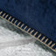 Velvet Chenille Cushion Covers Blue Pillow Cover with Stitched Edge 18x18 Luxury Throw Decorative Pillows for Sofa Home Decro - Slobuy