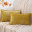 Velvet Chenille Cushion Covers Blue Pillow Cover with Stitched Edge 18x18 Luxury Throw Decorative Pillows for Sofa Home Decro - Slobuy