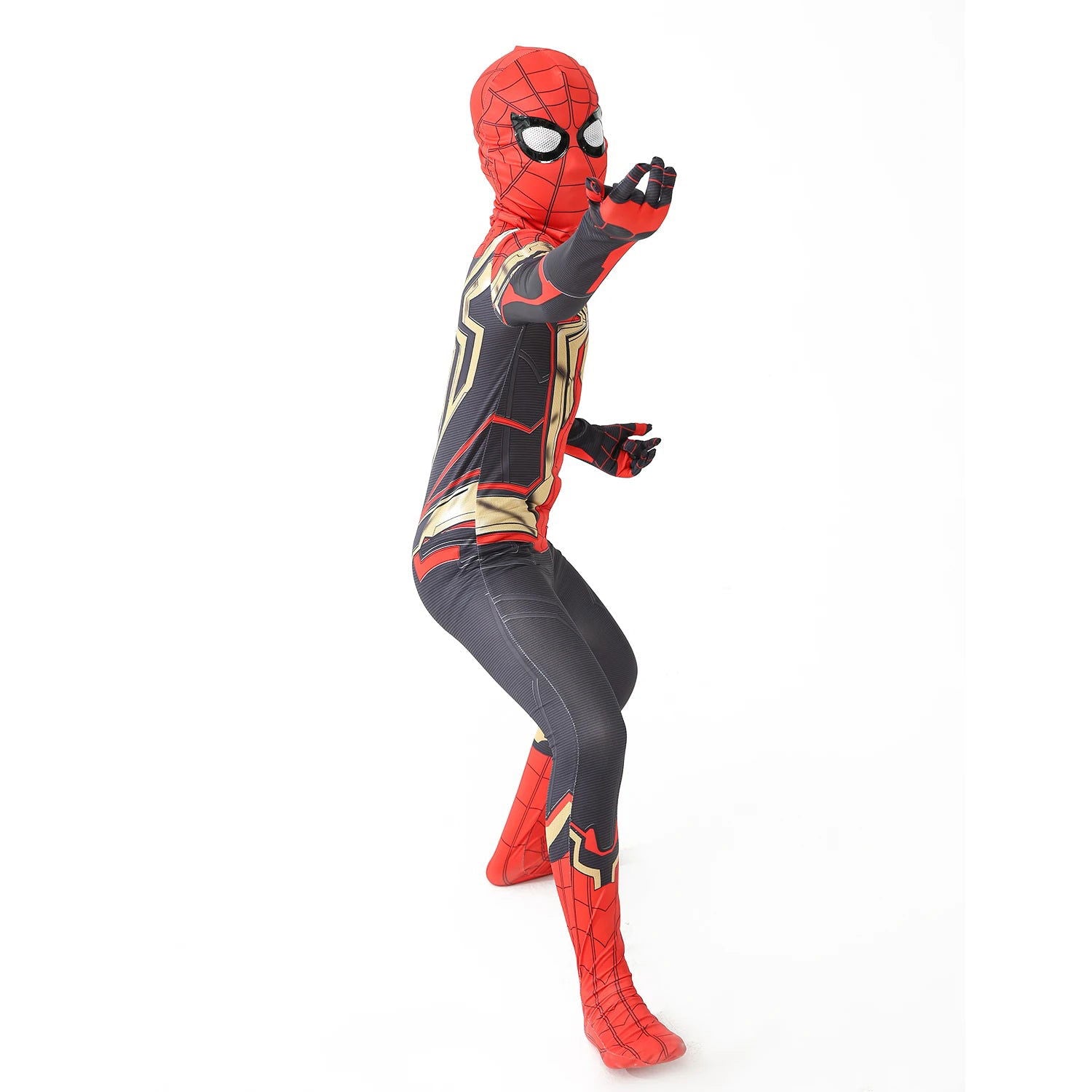 12 Kids Style Superhero Spiderman/Black Panther/Venom Halloween Party Christmas Cosplay Spiderman Costume Children Gifts - Slobuy