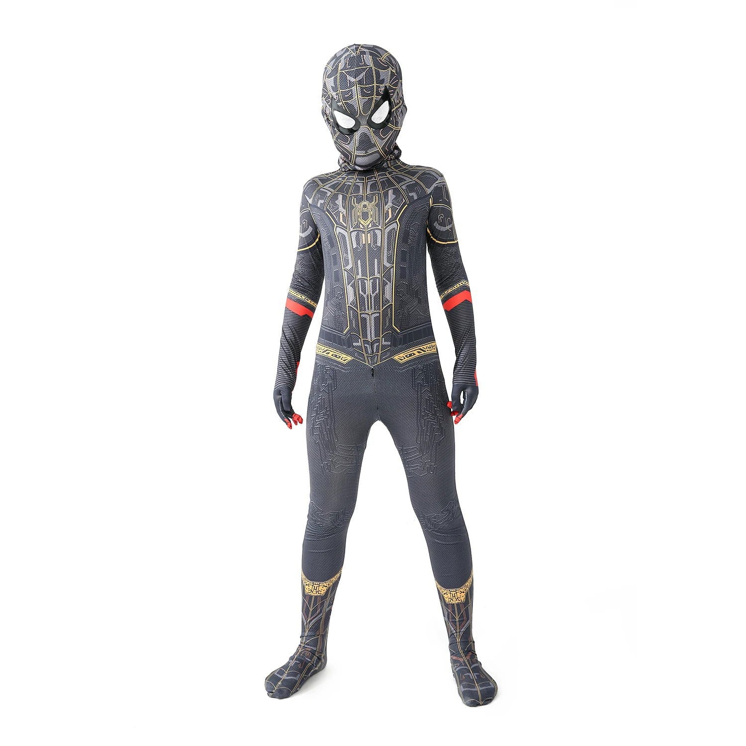 12 Kids Style Superhero Spiderman/Black Panther/Venom Halloween Party Christmas Cosplay Spiderman Costume Children Gifts - Slobuy