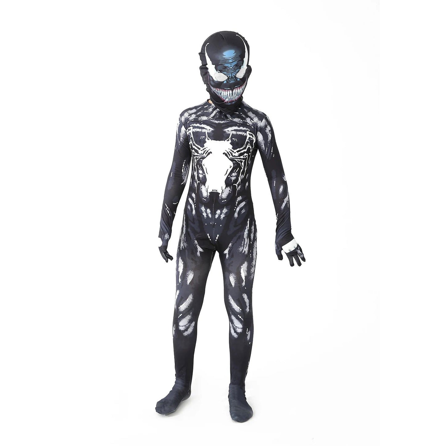 12 Kids Style Superhero Spiderman/Black Panther/Venom Halloween Party Christmas Cosplay Spiderman Costume Children Gifts - Slobuy
