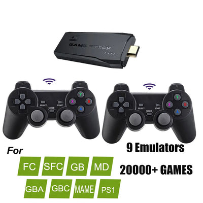 Video Game Console Game Stick Lite 4K 20000 Games HD Retro Classic Arcade Emulador Wireless TV Gaming Console - Slobuy