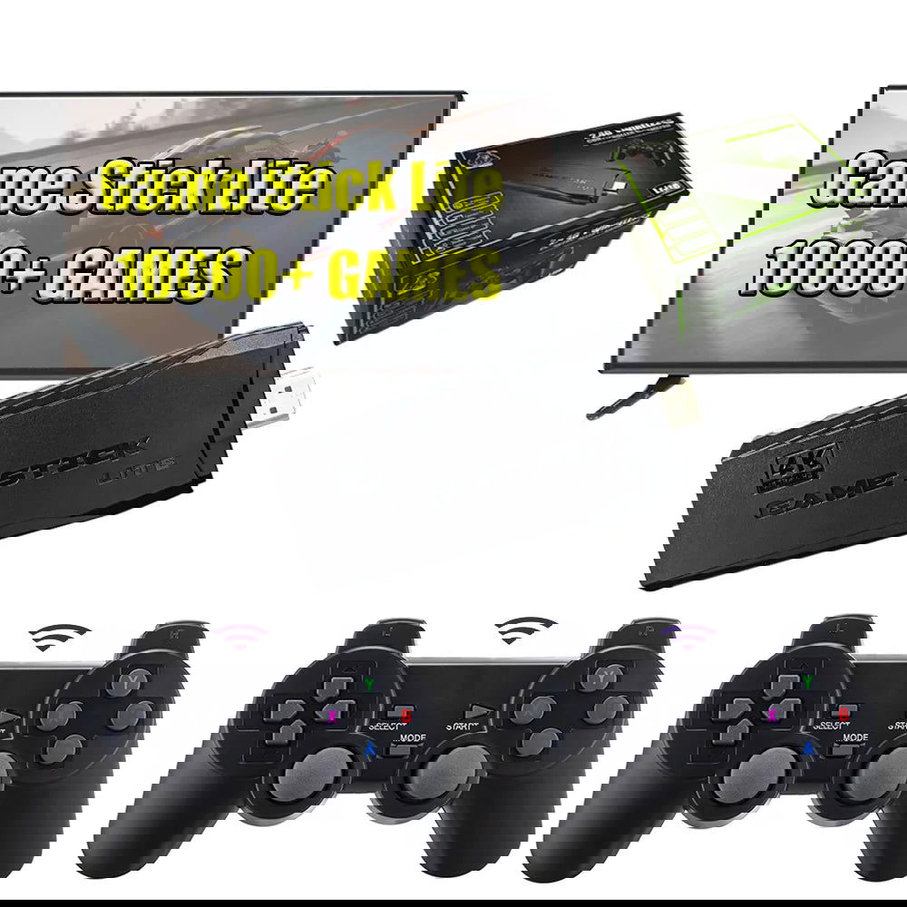 Video Game Console Game Stick Lite 4K 20000 Games HD Retro Classic Arcade Emulador Wireless TV Gaming Console - Slobuy