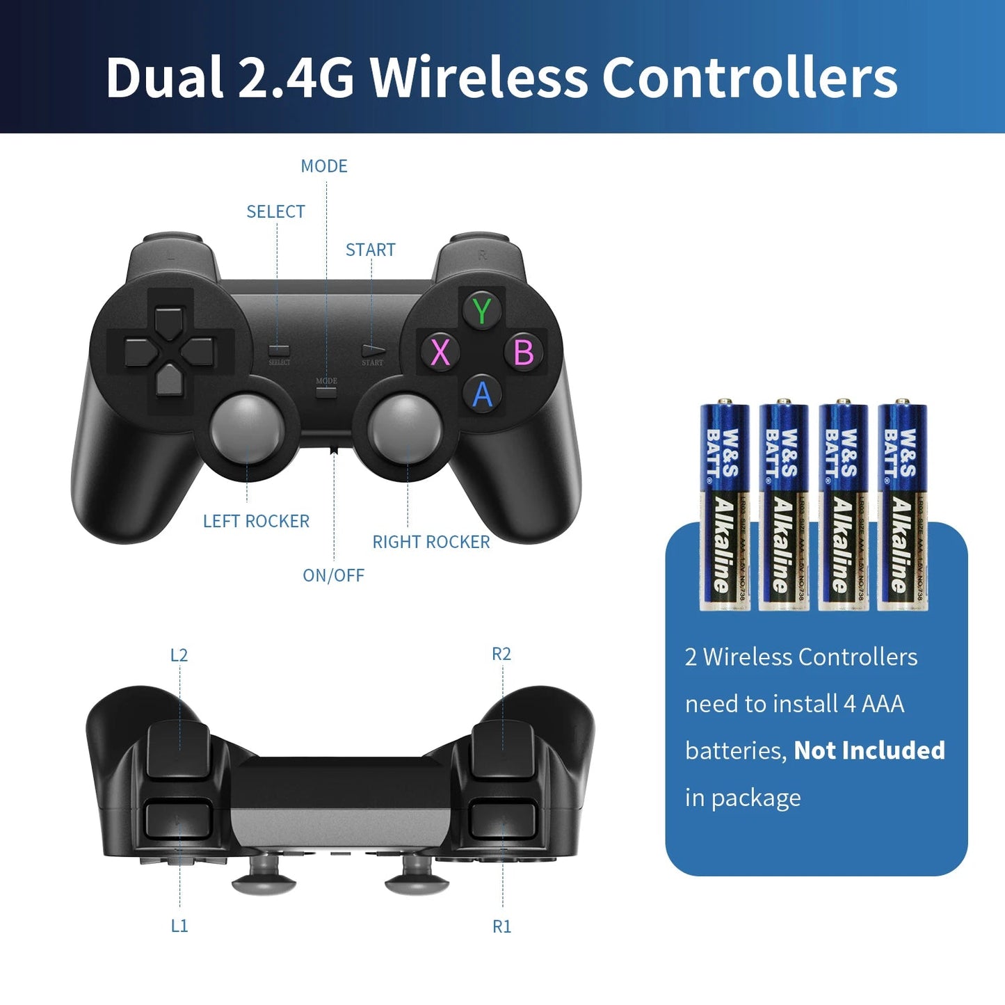 Video Game Console Game Stick Lite 4K 20000 Games HD Retro Classic Arcade Emulador Wireless TV Gaming Console - Slobuy