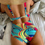 Vigoashely 2024 Sexy Print Strapped Swimwear Women Push UP One Piece Swimsuit Monokini Backless Hollow Summer Bathing Suit - Slobuy