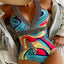 Vigoashely 2024 Sexy Print Strapped Swimwear Women Push UP One Piece Swimsuit Monokini Backless Hollow Summer Bathing Suit - Slobuy
