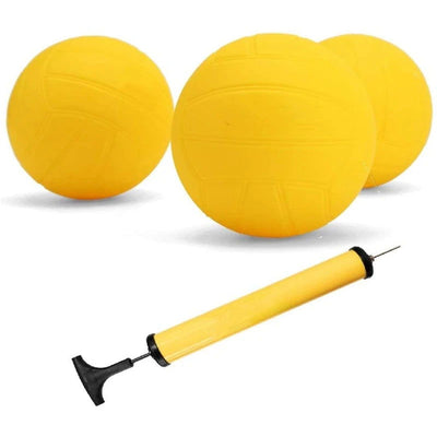 Viminston Roundnet Game Ball Replaceable Competitive Balls Mini Volleyball 3-Pack With Pump - Slobuy