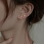 Vintage Goth Silver Color Pin Earrings for Women Egirl Trendy Party Hollow Heart Earrings Fashion Jewelry Accessories for Gift - Slobuy