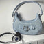 Vintage Korean Casual Cute White Star Shoulder Underarm Tote Bag Ladies Sling Bags Leather Zip Purses  Handbags Women - Slobuy