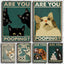 Vintage Toilet Animals Cat Dog Are You Pooping Funny Bathroom Sign Poster Canvas Painting Wall Art Pictures Home Bathroom Decor - Slobuy