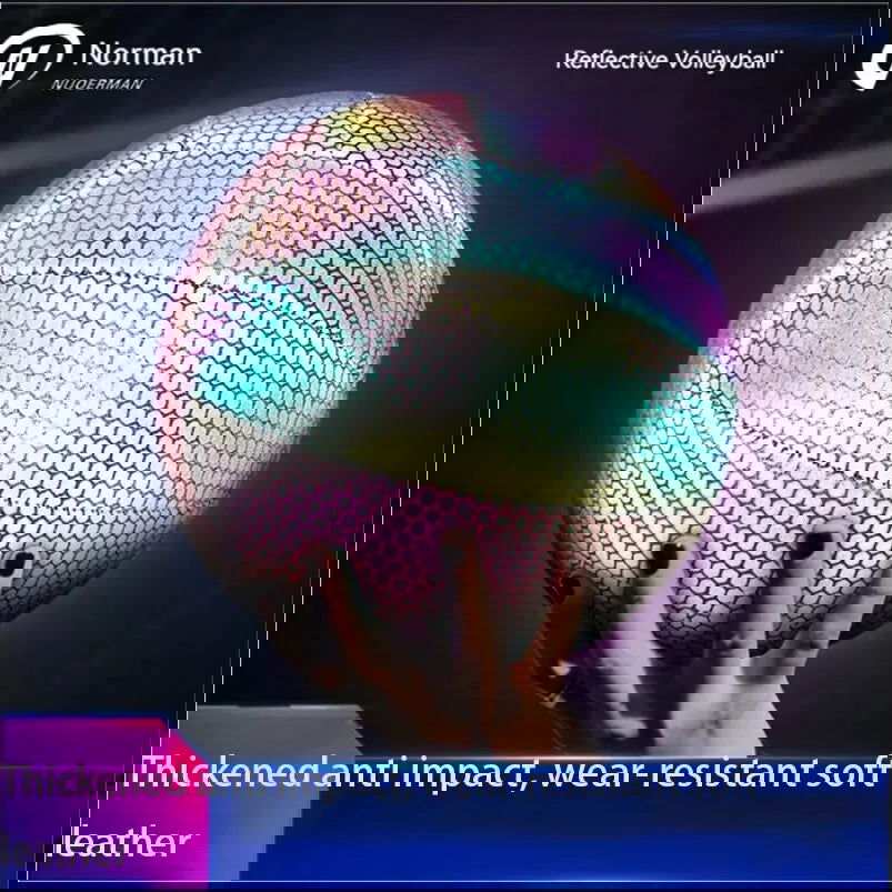 Volleyball Reflective Manufacturers Wholesale Colorful Glow PU Machine Sewing School Outdoor Sports Ball Products - Slobuy