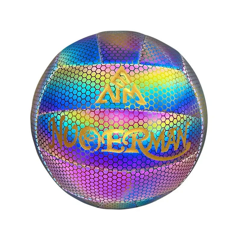 Volleyball Reflective Manufacturers Wholesale Colorful Glow PU Machine Sewing School Outdoor Sports Ball Products - Slobuy