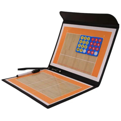 Volleyball Tactical Board Portable Foldable Volleyball Training Competition Coaching Clipboard Magnetic Writable Strategy Board - Slobuy