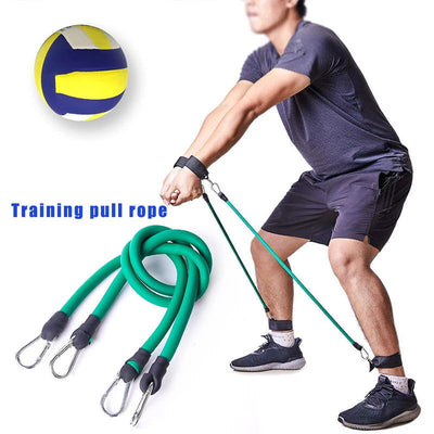 Volleyball Training Aid Resistance Band Belt Trainer Prevent Excessive Upward Arm Movement Elastic Belt Set Mechanics Trainer - Slobuy