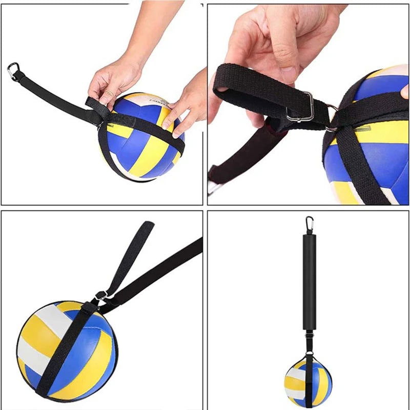 Volleyball Training Equipment Aid Practice Trainer with Adjustable Belt for Serving Setting Spiking Training Returns Ball - Slobuy