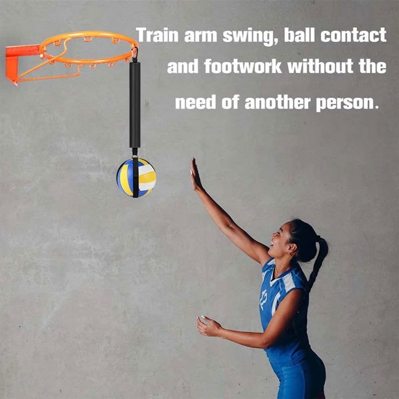 Volleyball Training Equipment Aid Practice Trainer with Adjustable Belt for Serving Setting Spiking Training Returns Ball - Slobuy