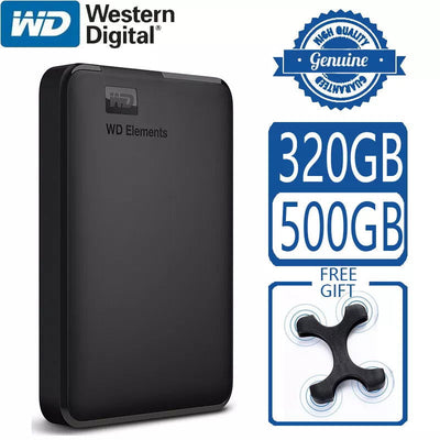 WD Elements 500GB Portable External Hard Drive Disk USB 3.0 HD HDD Capacity SATA Storage Device Original for Computer PC PS4 TV - Slobuy