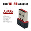 WIFI 6 Network Signal Reception Mini Driver-free Wi-Fi Adapter for PC Deskop Computer 2.4G Network Card USB Plug and Play - Slobuy
