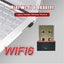 WIFI 6 Network Signal Reception Mini Driver-free Wi-Fi Adapter for PC Deskop Computer 2.4G Network Card USB Plug and Play - Slobuy