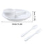 WORTHBUY Round Divided Dinner Plate Microwave Safe Food Plates Fruit Salad Serving Tray Kitchen Tableware Plastic Dinner Dishes - Slobuy