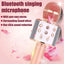 WS858 Karaoke Microphone for Kids Singing 5 in 1 Wireless Bluetooth Microphone with LED Lights Machine Portable Mic Speaker - Slobuy