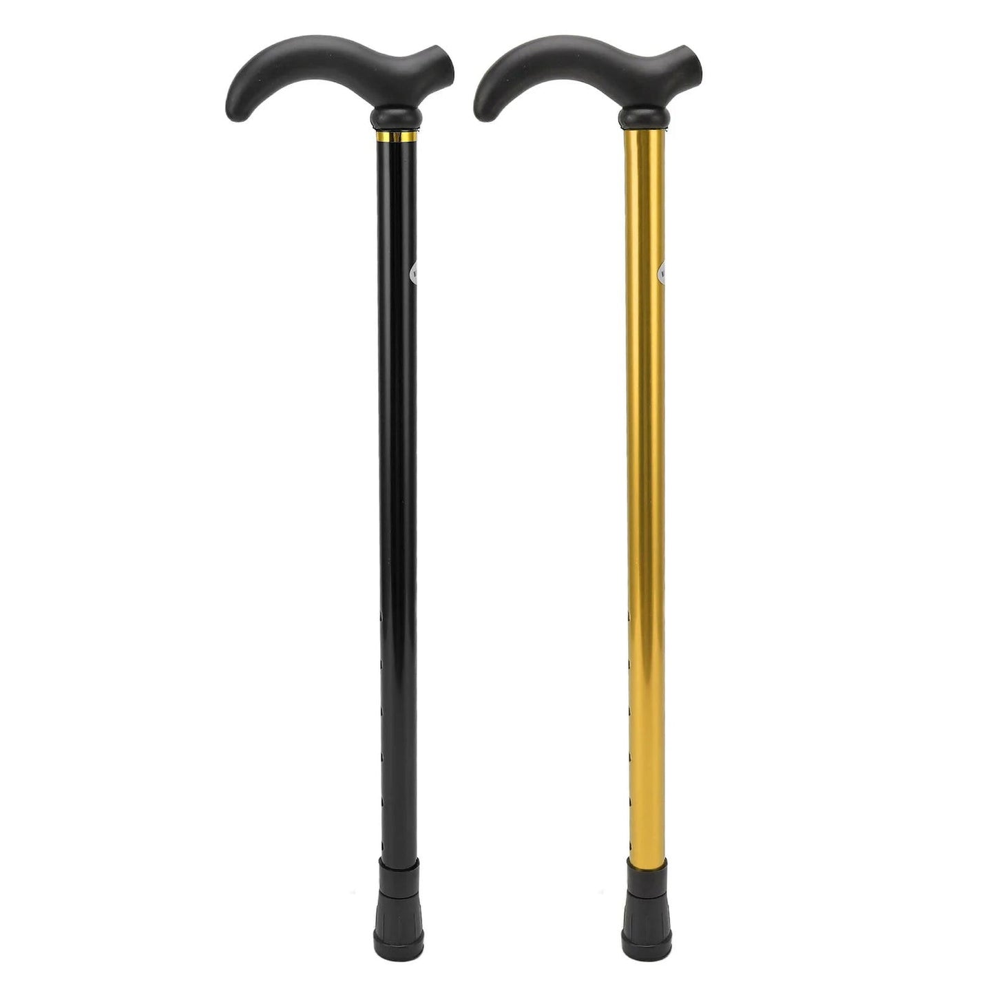 Walking Stick Cane Mobility Aid Cane Aluminum Alloy Rubber Base Telescopic Adjustable Walking Stick for Seniors Elderly - Slobuy