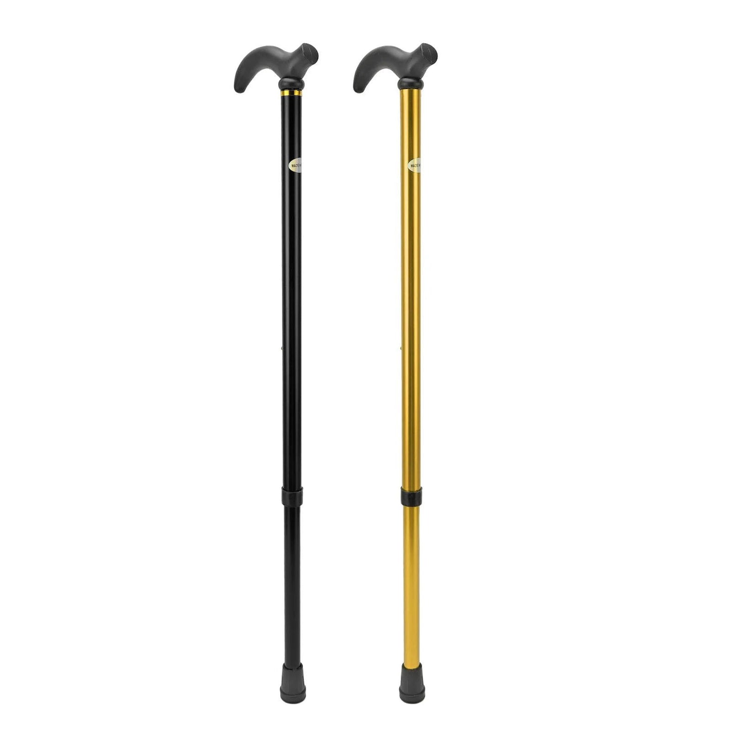 Walking Stick Cane Mobility Aid Cane Aluminum Alloy Rubber Base Telescopic Adjustable Walking Stick for Seniors Elderly - Slobuy